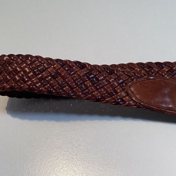 Yves Saint Laurent Leather Woven Belt Brass Buckle Some White Marks See Photo - Picture 14 of 16